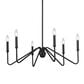 Golden Lighting Kennedy 6-Light Chandelier in Natural Black, , large