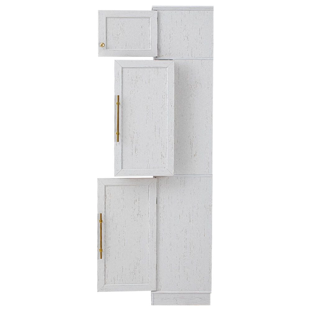 HOMLUX HOMLUX 78.2" Tall Farmhouse Kitchen Pantry Cabinet with 8 Door Shelves, Storage Cabinet with 4 Adjustable Shelves, Hidden Drawer, Wine Rack, Versatile Cupboard for Kitchen, Dining &amp; Bathroom, Retro White, , large