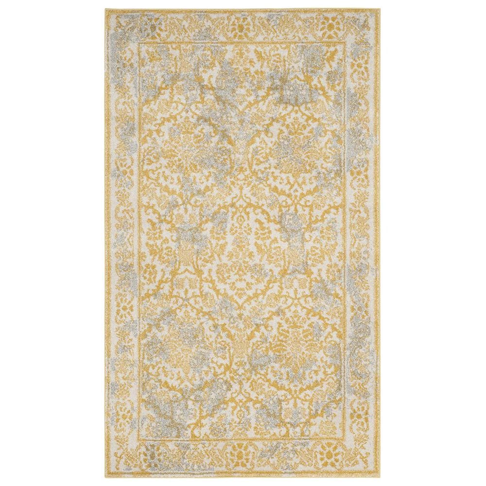 Safavieh Evoke EVK242S-3 3&#39; x 5&#39; Ivory/Gold Area Rug, , large