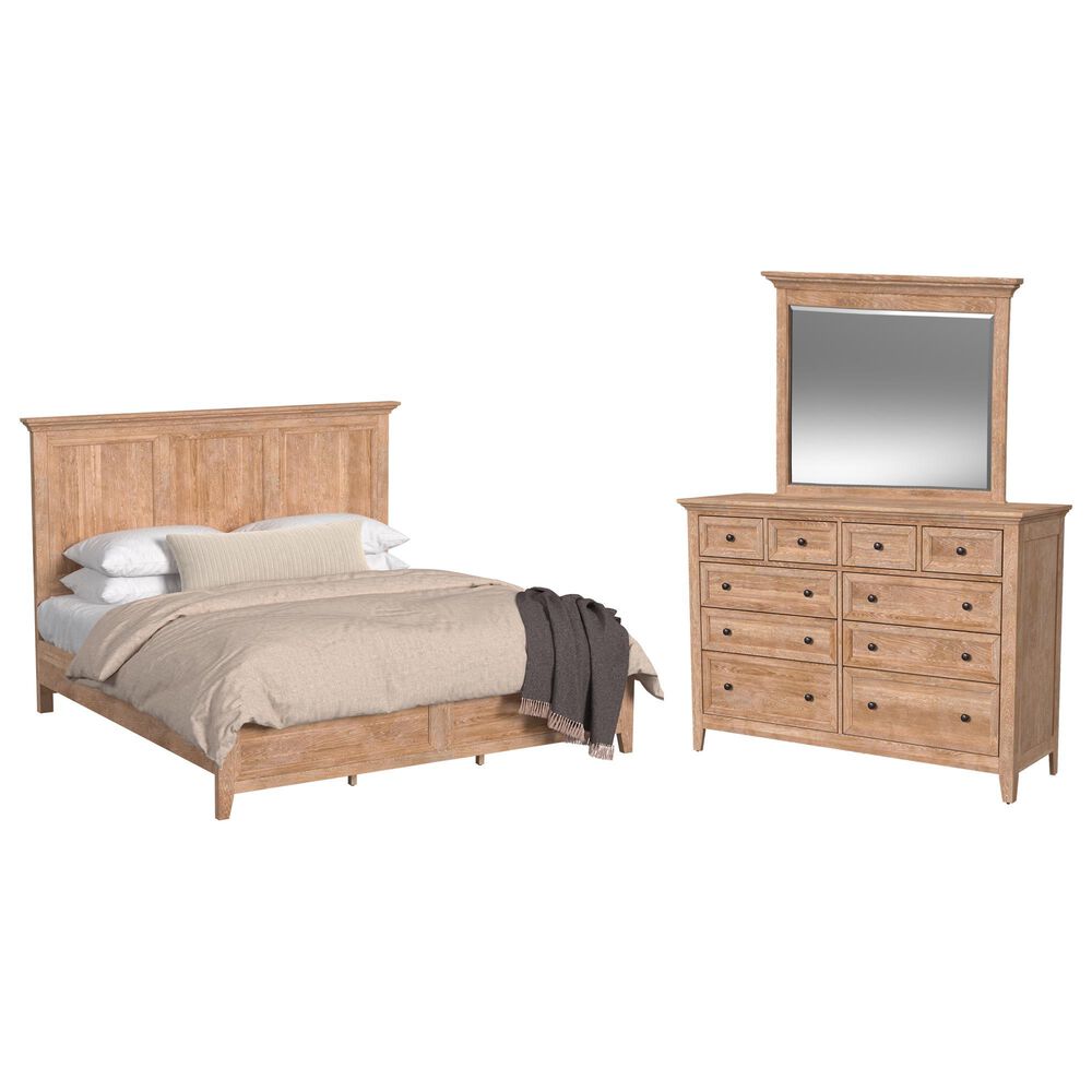 Hawthorne Furniture San Mateo 3-Piece King Panel Bedroom Set in Wheat, , large