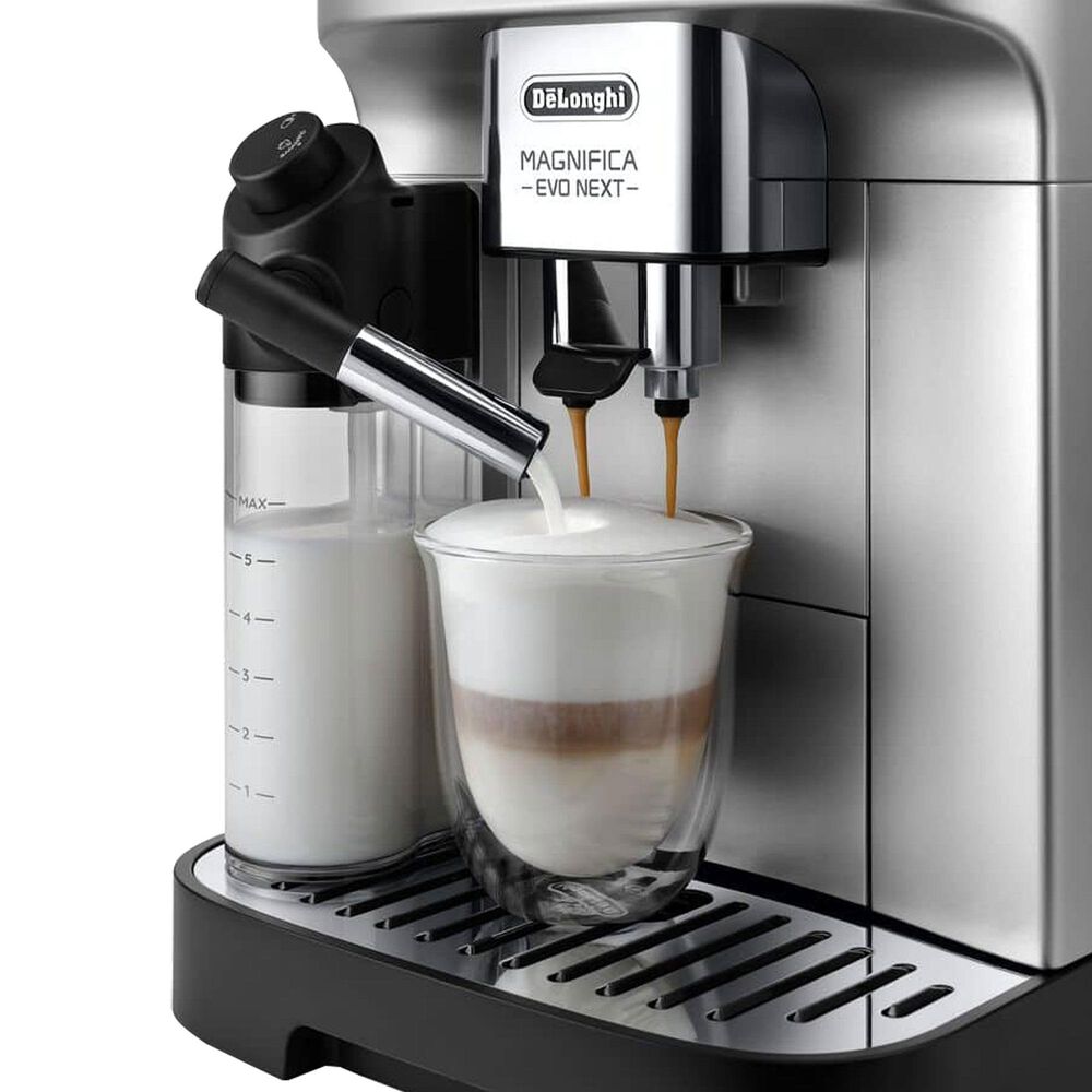 DeLonghi Magnifica Evo Next 61 Oz Espresso Machine in Silver Black, , large