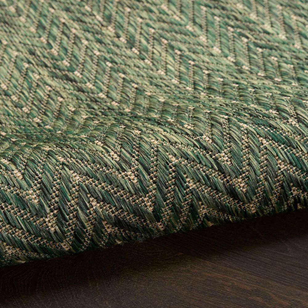 Nourison Horizon HOZ02 Green 8&#39; x 10&#39; Indoor/Outdoor Area Rug, , large