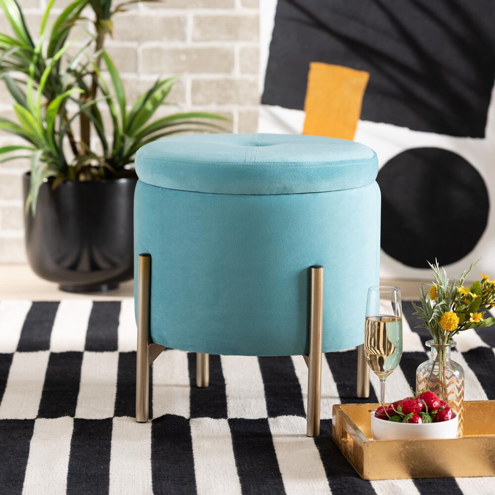 Baxton Studio Malina Storage Ottoman in Sky Blue, , large