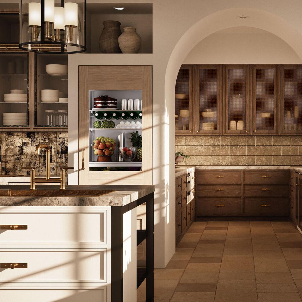 Monogram 30&quot; Integrated Glass Door Refrigerator for Single or Dual Installation, , large