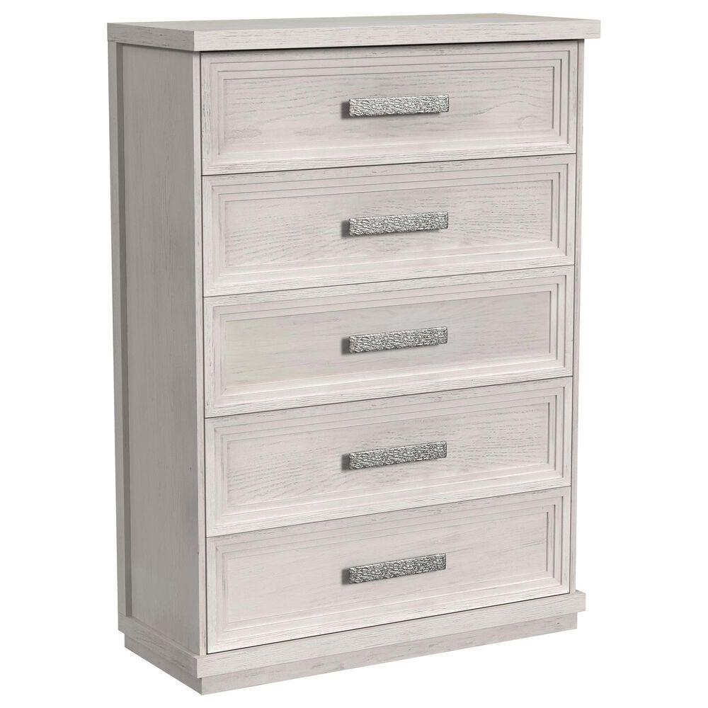 Mayberry Hill Avalanche 5-Piece King Bedroom Set in Antique White, , large