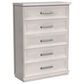 Mayberry Hill Avalanche 5-Piece King Bedroom Set in Antique White, , large