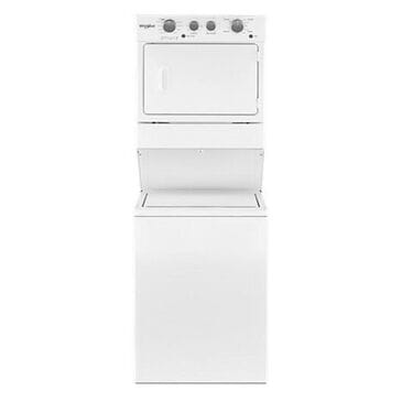 Whirlpool 3.5 Cu. Ft. Gas Stacked Laundry Center 9 Wash Cycles & AutoDry in White, , large