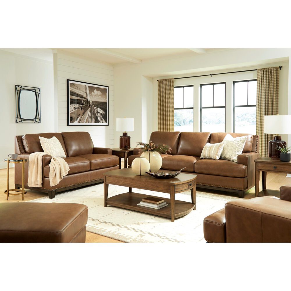 Ashley Saonara 4-Piece Stationary Living Room Set in Amber, , large