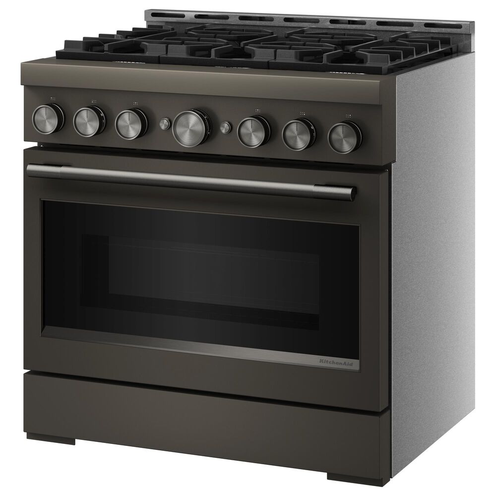 KitchenAid 5.1 Cu. Ft. Commercial-Style Gas Range in Black Ore, , large