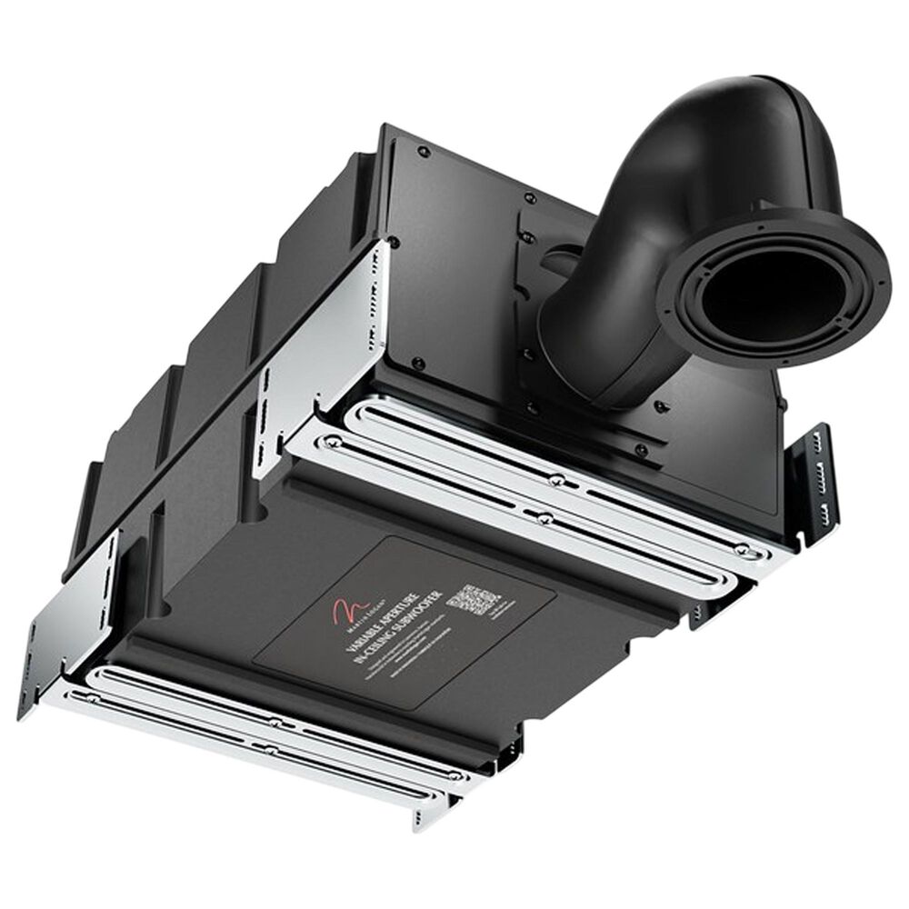 Martin Logan Variable Aperture 4" In-Ceiling Subwoofer in Paintable White Grille and Black Enclosure, , large