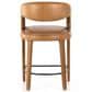 Four Hands Hawkins Top Grain Leather Counter Stool in Sonoma Butterscotch, , large