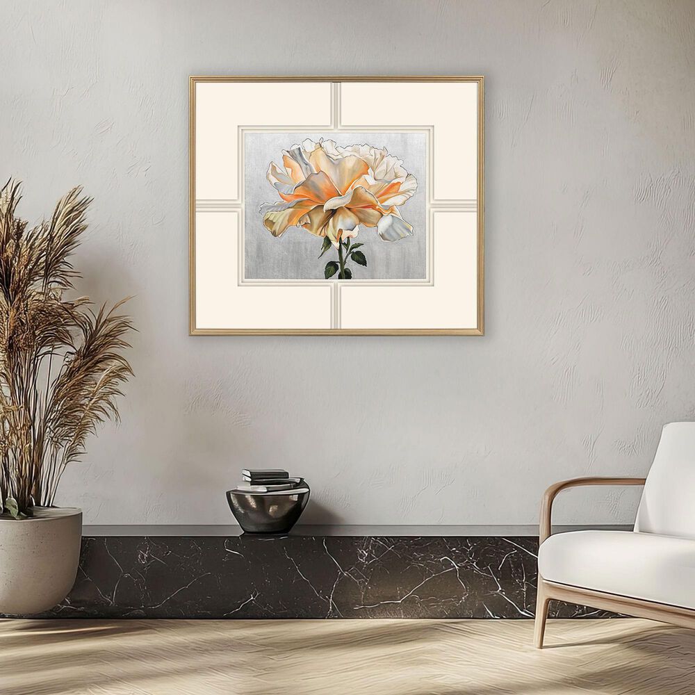 Paragon 42" x 48" A Rose Is A Rose Wall Art in White, , large