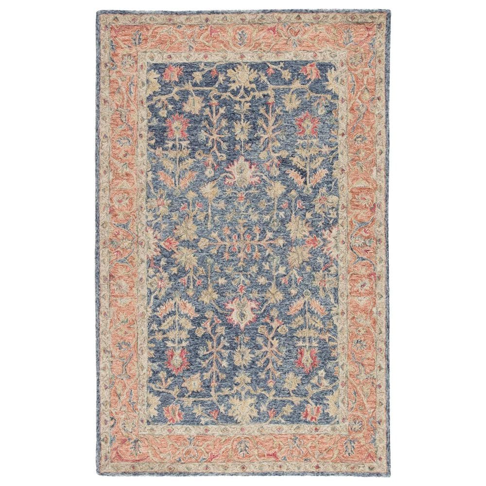 Jaipur Province Presley 8" x 10" Birch, Moonlight Blue, Silver Blue, Apricot Orange and Scarlet Sage Area Rug, , large