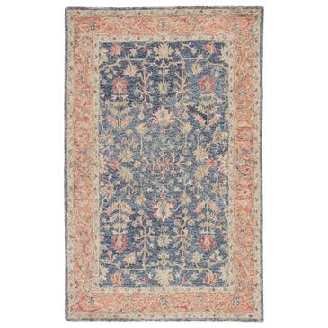 Jaipur Province Presley 8" x 10" Birch, Moonlight Blue, Silver Blue, Apricot Orange and Scarlet Sage Area Rug, , large
