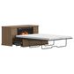 Richlands Furniture Soren Fireplace Dream Console with Queen Convertible Bed in Light Oak, , large