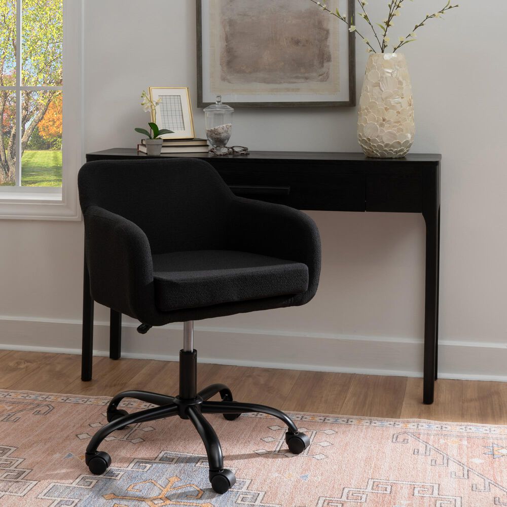Linon Home Decor Rylen Office Chair in Black, , large