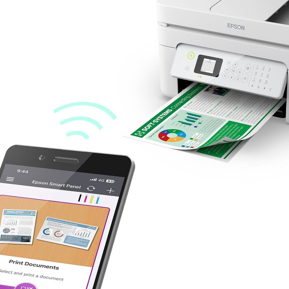 Epson WorkForce WF-2940 Wireless All-in-One Inkjet Printer in White, , large