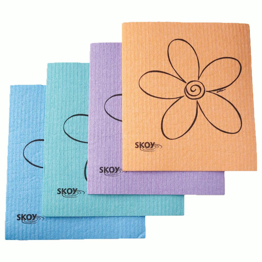 Skoy 4-Piece Cleaning Cloth in Multicolor, , large