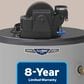 GE Appliances RealMAX Choice 40-Gallon Short Natural Gas Power Vent Low-NOx Water Heater in Gray, , large