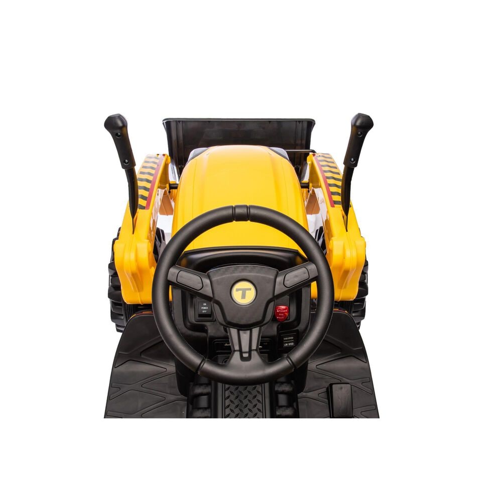 Best Ride On Cars Tonka Construction Tractor 12V Ride On Car in Yellow, , large