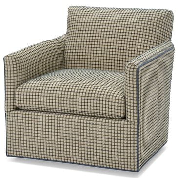 Massoud Furniture Ken Swivel Chair in Frederick Frederick Melange and Banks Steel, , large