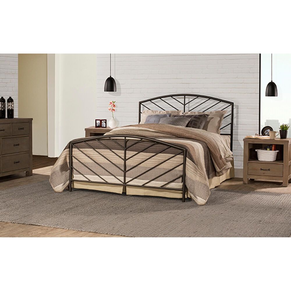 Richlands Furniture Essex Queen Metal Bed in Metallic Bronze, , large