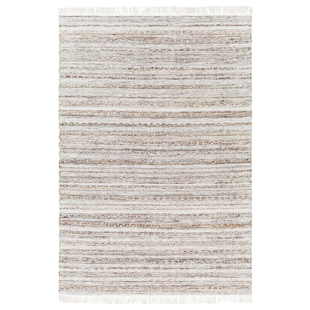 Surya Azalea Taupe, Ivory, Camel and Dark Brown 10" x 14" Area Rug, , large