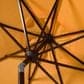 Safavieh Milan Fringe 9Ft Crank Yellow and White Outdoor Push Button Tilt Umbrella, , large