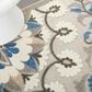 Nourison Aloha Floral 9"6" x 13" Grey and Multicolor Indoor/Outdoor Area Rug, , large