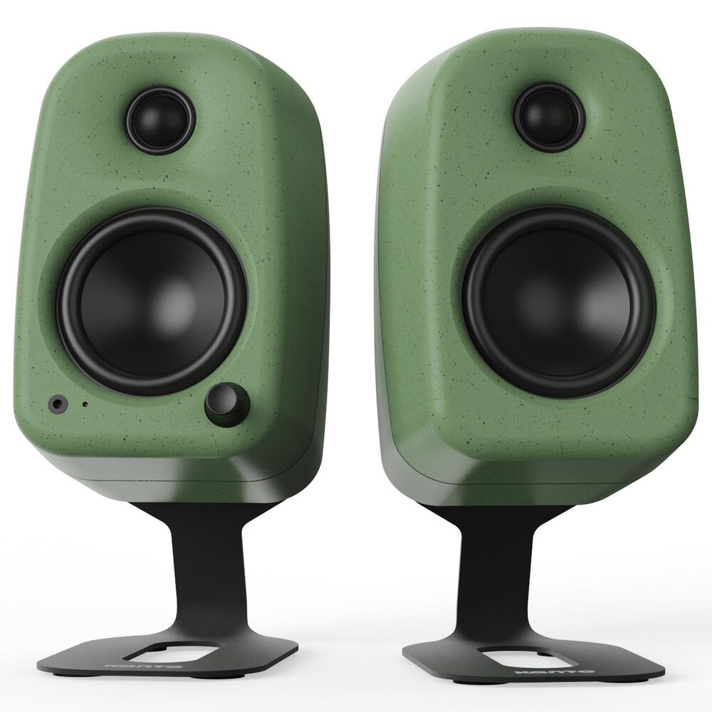 Kanto Rear-Mounted Desktop Speaker Stand for Uki and Ora Speakers in Black (Set of 2), , large