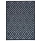 Nourison Versatile 5" x 7" Navy Blue Indoor/Outdoor Area Rug, , large