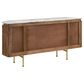 Pacific Landing Ortega 4-Door Sideboard in Natural, White and Brass, , large
