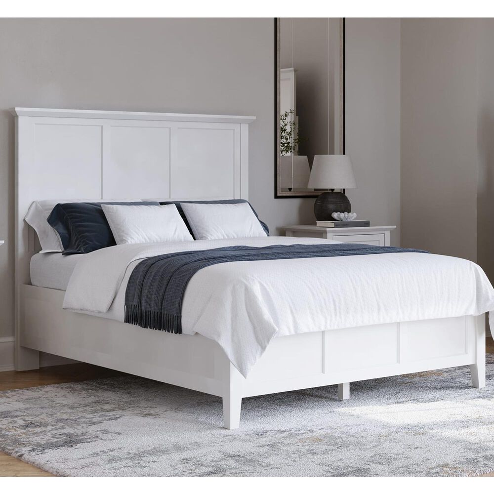 Urban Home Grace Full Three Panel Bed in Snowfall White, , large