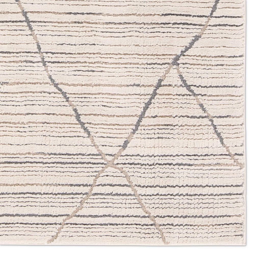 Jaipur Jaida Sachi 5&#39;3&quot; x 7&#39; Gray Morn, Jet Black, Humus, Gargoyle and Coconut Milk Area Rug, , large