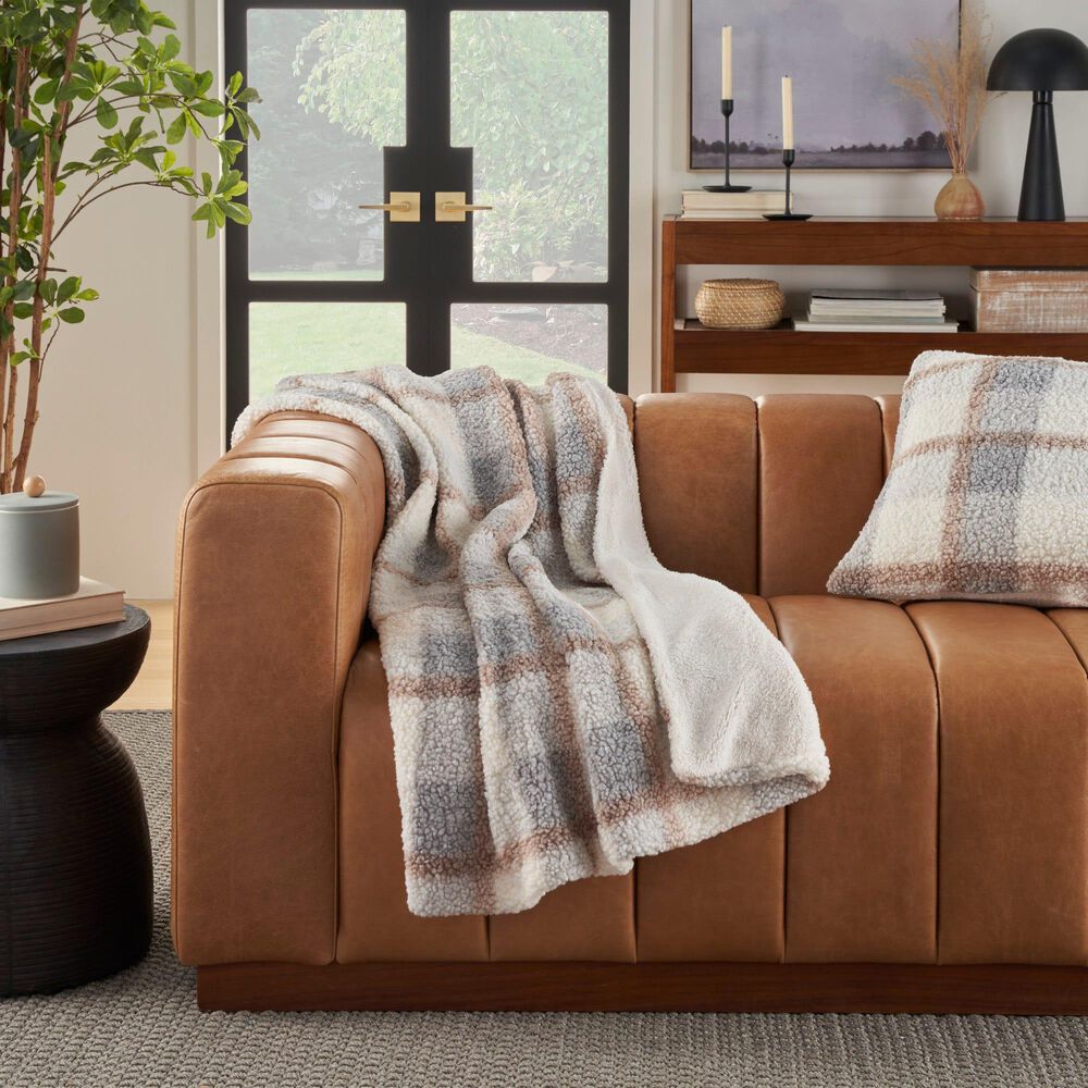 Nourison 50&quot; x 60&quot; Throw in Blue, , large
