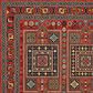 Oriental Weavers Lilihan Geometric 002C6 7"10" x 10"10" Red Area Rug, , large
