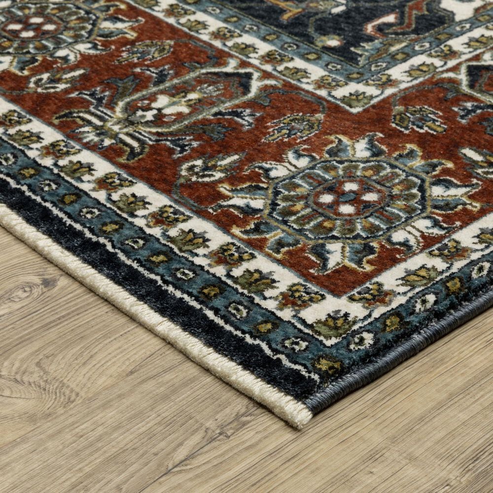 Oriental Weavers Vivian VI05A 2&#39;3&quot; x 7&#39;6&quot; Blue Runner, , large