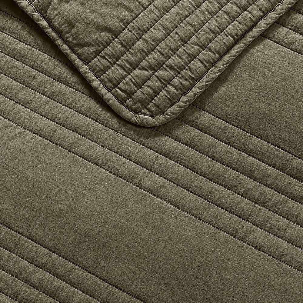 Hallmart Collectibles Sierra 3-Piece Queen Coverlet Set in Olive, , large