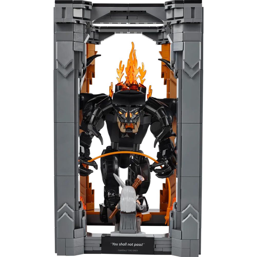 LEGO Icons Lord Of The Rings Booknook - Gandalf and Durin&#39;s Bane Building Set, , large
