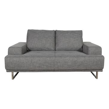 Lily and Lee Furniture Russo Loveseat with Adjustable Depth Backrest in Space Grey, , large