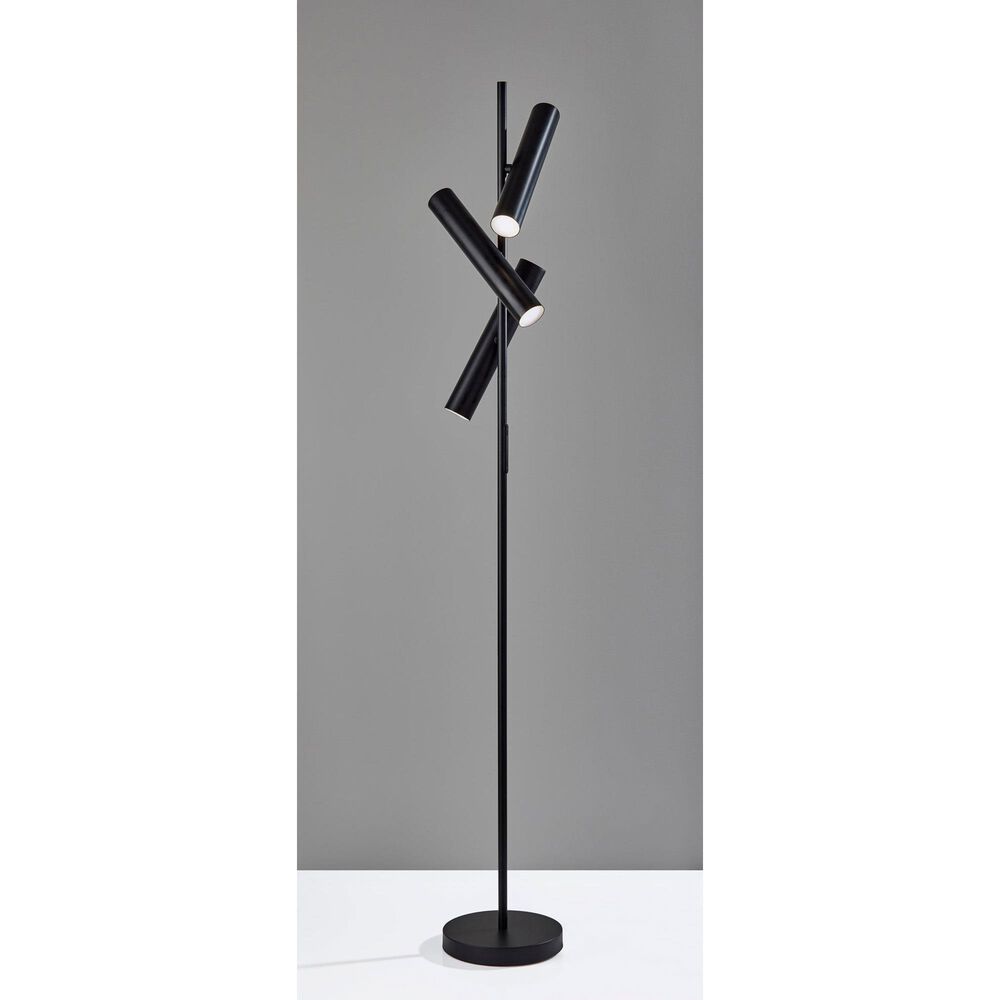 Adesso Greer Floor Lamp in Black, , large