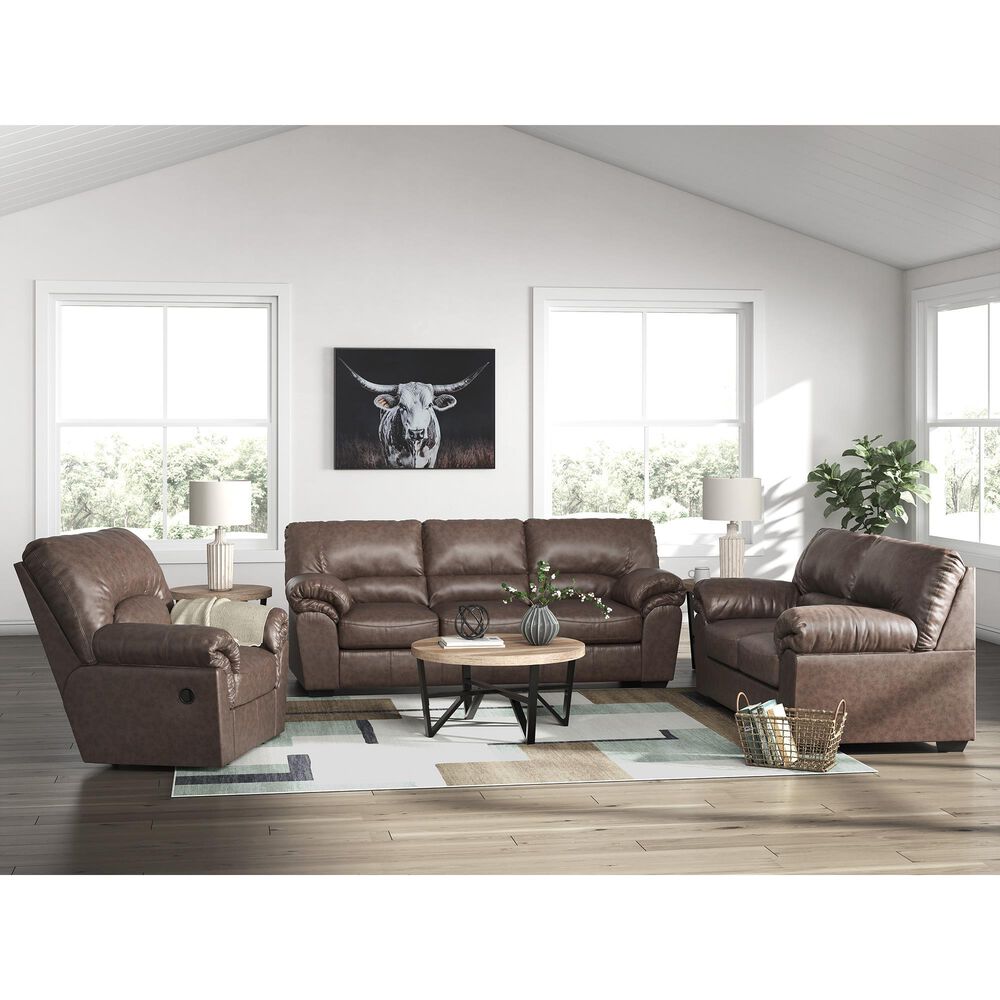 Ashley WillowBend Stationary Loveseat in Umber, , large