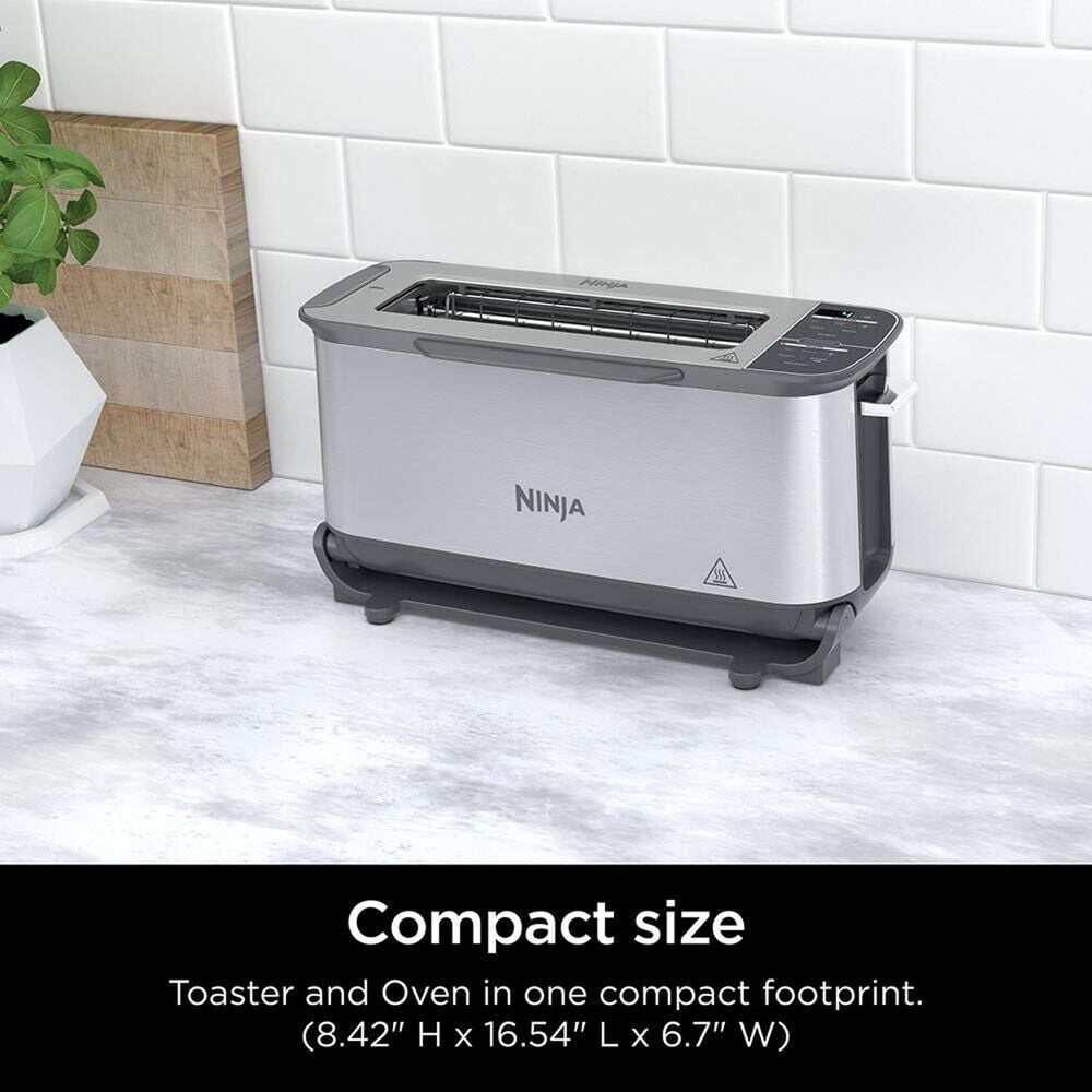 Ninja Ninja Foodi 2-In-1 Flip Toaster in Stainless Steel, , large