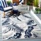Safavieh Cabana CBN452A 8" x 10" Ivory and Navy Indoor/Outdoor Area Performance Rug, , large