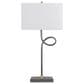 Crestview Collection Villeroy Table Lamp in Polished Gunmetal and Brass, , large