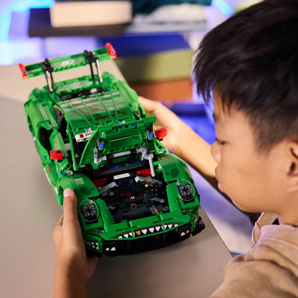 LEGO Technic Porsche 911 GT3 R Rexy AO Racing Car Building Set, , large