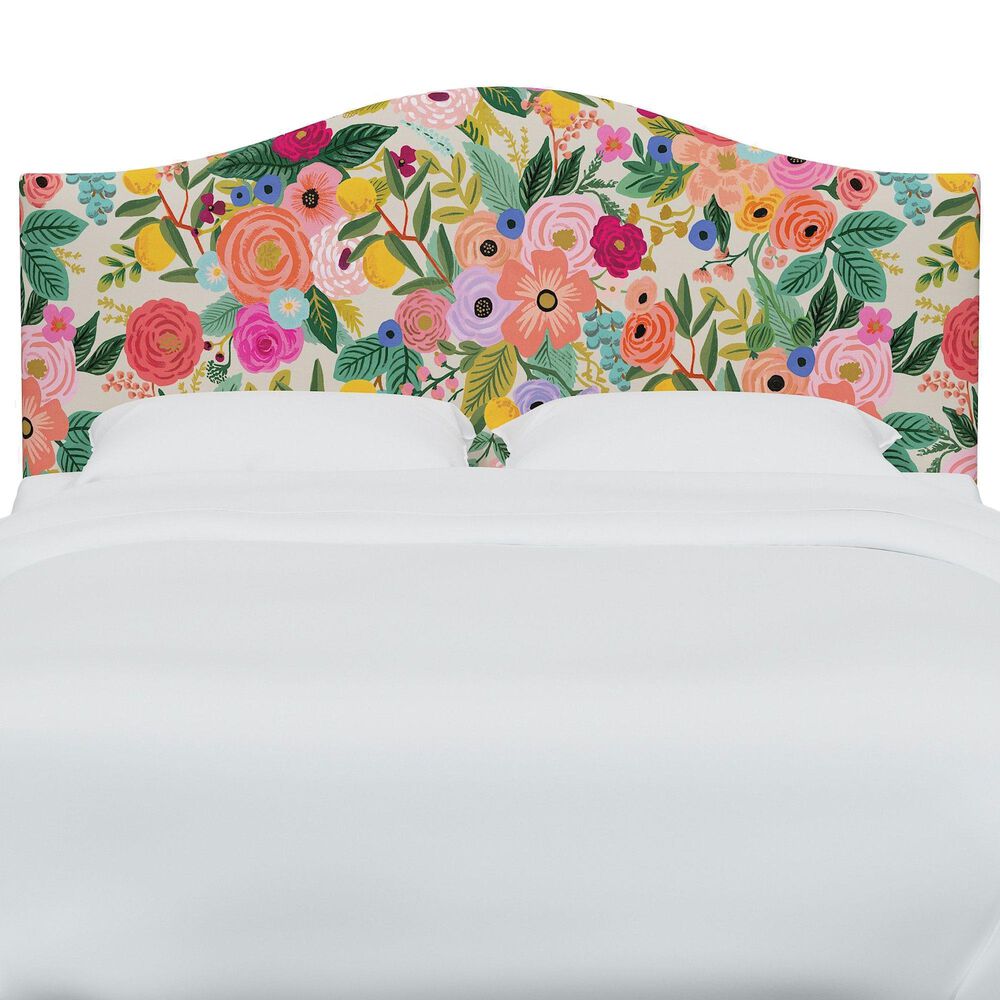 Rifle Paper Co Crafted by Cloth &amp; Company Mayfair Twin Headboard in Garden Party, , large