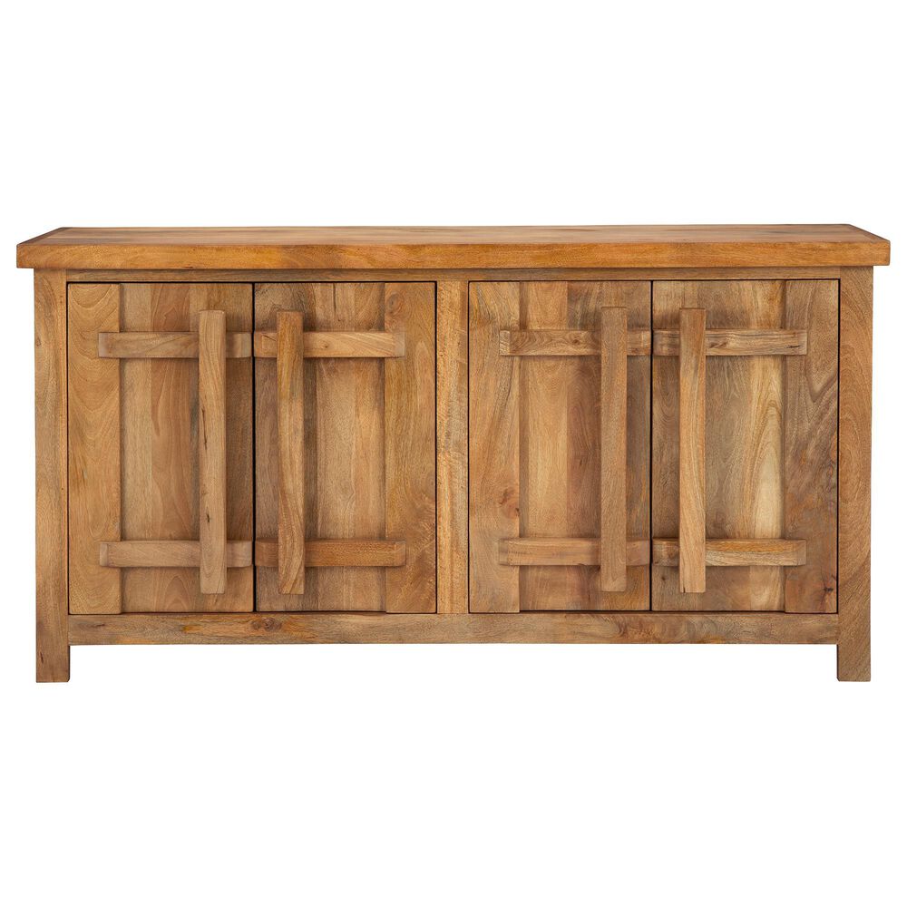 Ashley Dresor 68&quot; Accent Cabinet in Natural, , large