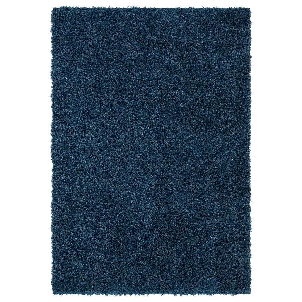 Safavieh August Shag AUG200M 5"3" x 7"6" Navy Area Rug, , large