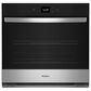 Whirlpool 30" Smart Built-In Single Electric Wall Oven with Air Fry in Fingerprint Resistant Stainless Steel, , large